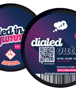 Dialed In Gummies Dialed Out 500mg | Deep Relaxation Rosin Gummies | Dialed In