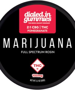 Dialed In Gummies Pomegranate 2:1 | 200mg CBG : 100mg THC