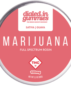 Dialed In Gummies Guava 100mg Sativa | Tropical Rosin Gummies | Dialed In