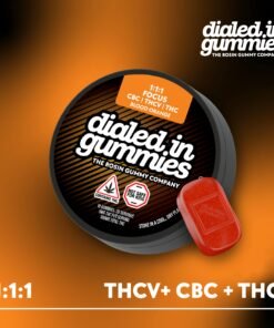 Dialed In Gummies Papaya x Mix & Mingle Sativa Rosin Gummies 100mg | Dialed In