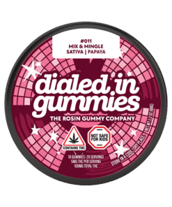 Dialed In Gummies Papaya | Exotic Tropical Rosin Gummies | Dialed In