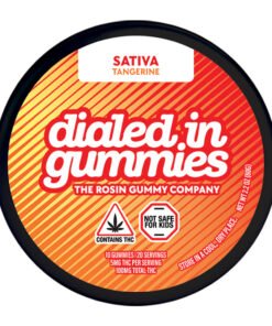 Dialed In Gummies Tangerine 100mg | Rosin Gummies | Premium Solventless Edibles